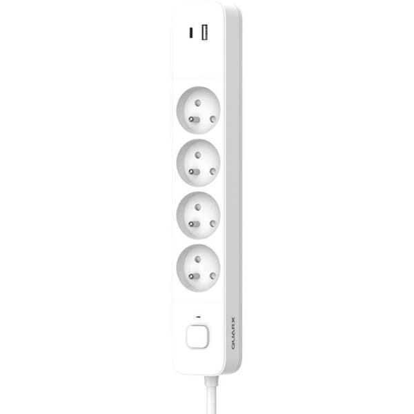 Eldosa - QUARX - 4 uttag - Med USB Typ C och USB A, 1,5 m kabel