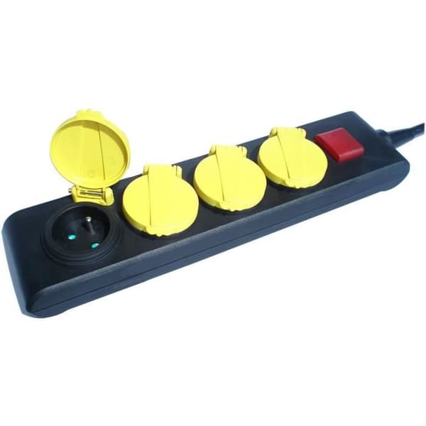 Eldosa - GAO - IP44 - 4 uttag, strömbrytare, 1,5m kabel