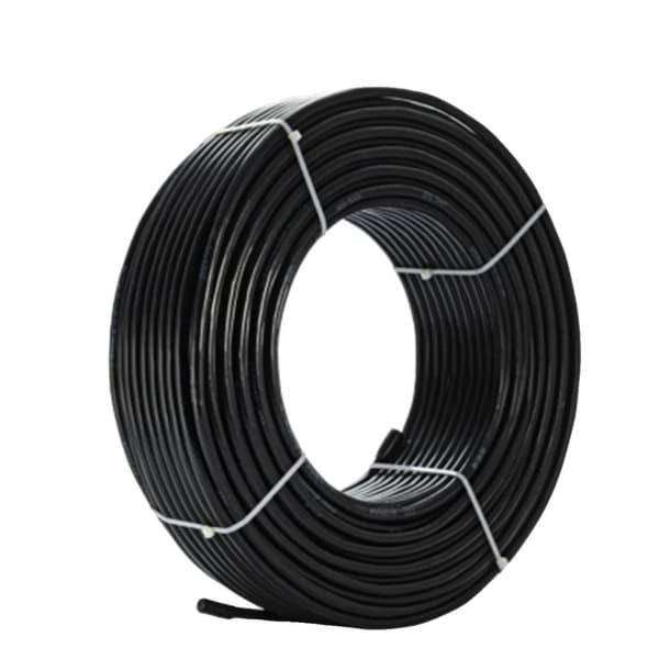 Solenergi Kabel, 10/12 AWG Tråddiameter, Holdbar PVC Isolering,sort, 100m, 12 AWG-4mm2