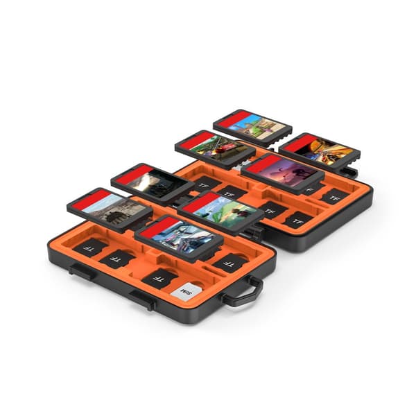INF Nintendo Switch Spillkortetui - Sikker Oppbevaringsløsning Sort
