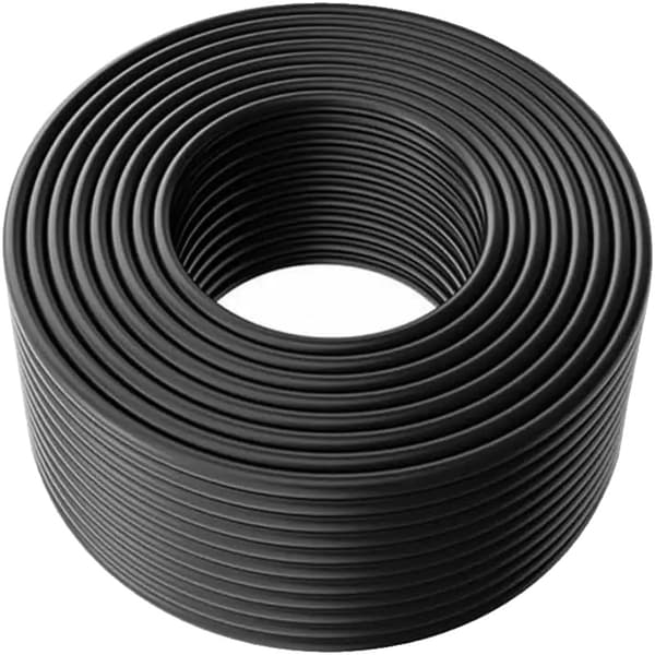 Solarkabel, 100m længde, 6mm² tværsnit,100m Sort