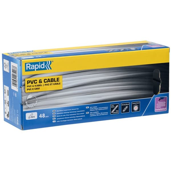 Limstift - Rapid - 12 mm - 48 pinnar - PVC - Harts - Inredning