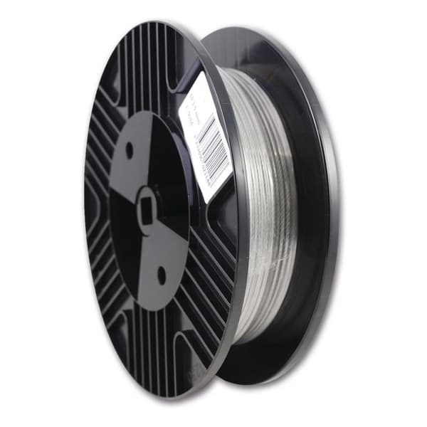 Galvaniserad ståltråd med PVC-skal 7x7 diameter 3/4mm metallkärna cylinder på 50m - CHAPUIS - BC2