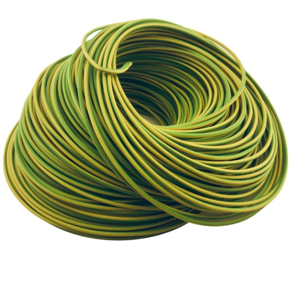Installationskabel H05V-K (LgY) 1mm² GUL-GRØN flertrådet ledning 100m
