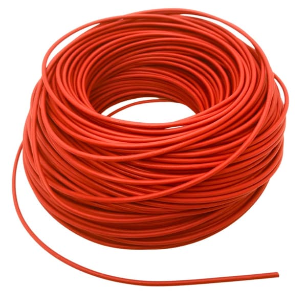 Installationskabel H05V-K (LgY) 1mm² flertrådet RØD 100m