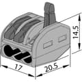 Miniatyrbild 2 av 5: Trippel snabbkoppling, öppning, 0,5-4 mm² OVO2.5-3