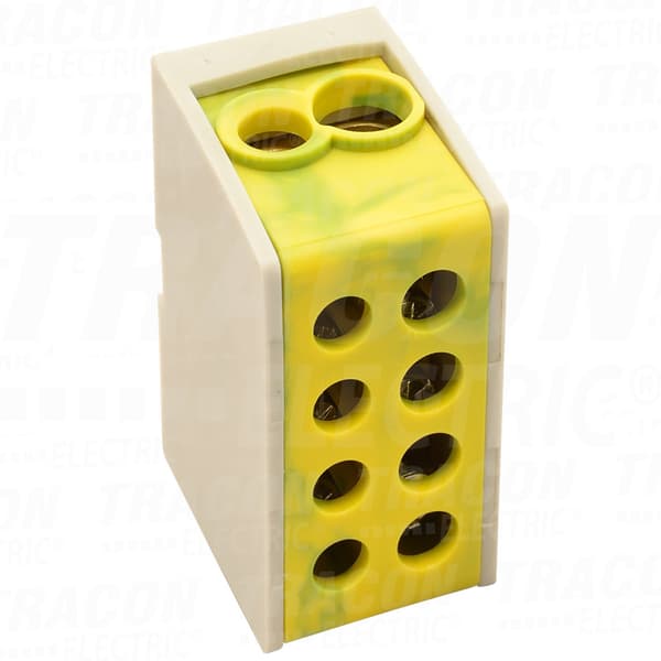 Kompakt samleskinnekonnektor, grøn/gul 2x16mm2 400VAC, 76A