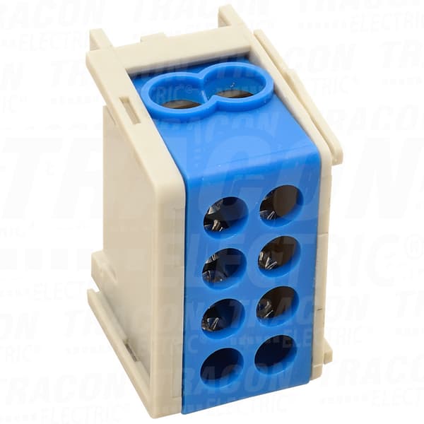 Kompakt samlingsskenekontakt, blå 1x35+1x25mm2 400VAC, 125A