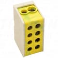 Miniatyrbillede 1 af 3: Kompakt samleskinnekonnektor, grøn/gul 1x35+1x25mm2 400VAC, 125A