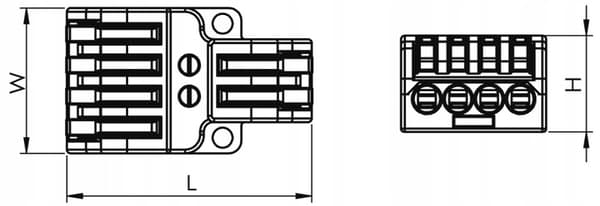 Snabbkopplingar för spakar, 2 till 4 spår, 0,5 - 4 mm², OVO2P24 TRACON