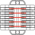 Miniatyrbillede 2 af 5: Lynkoblingsgreb 8 spor 0,5 - 4 mm² OVOFT1212 TRACON