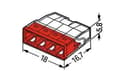 Miniatyrbillede 4 af 4: Lynkabelforbindelsesledning 4x0,5-2,5mm2 WAGO 2273-204