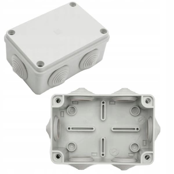 Hermetisk boks S-BOX 206 120x80x50 IP65 med forskruninger