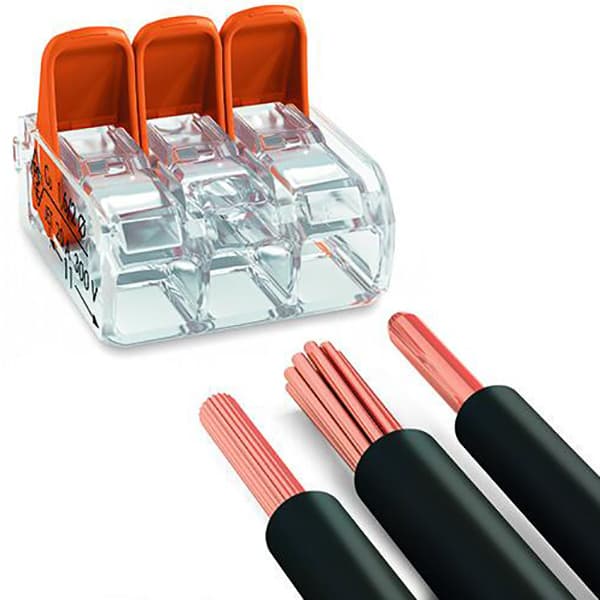 Snabbkoppling 3x0,14-4mm² WAGO 221-413