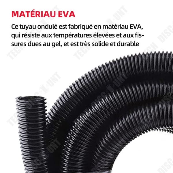 TD Korrugerad mantel 10 meter med en innerdiameter på 2,5 cm simbassängslang flexibel korrugerad slang mångsidig flexibel slang resistent