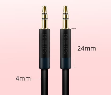 philips aux audio kabel bil bil 3,5 mm han til mand ren kobber mobiltelefon bil lydboks tilslutningskabel 3m kabel