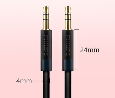 philips aux audio kabel bil bil 3,5 mm han til mand ren kobber mobiltelefon bil lydboks tilslutningskabel 3m kabel