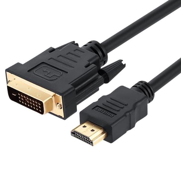 Philips HDMI til DVI-adapterkabel 24+1 digitalt HD-videokabel bærbar computer til projektortilslutningskabel