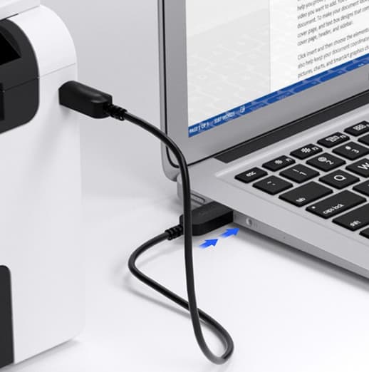 Philips USB datakabel för skrivare 2 meter AM/BM fyrkantig portkontakt datakabel anslutningskabel för skrivare