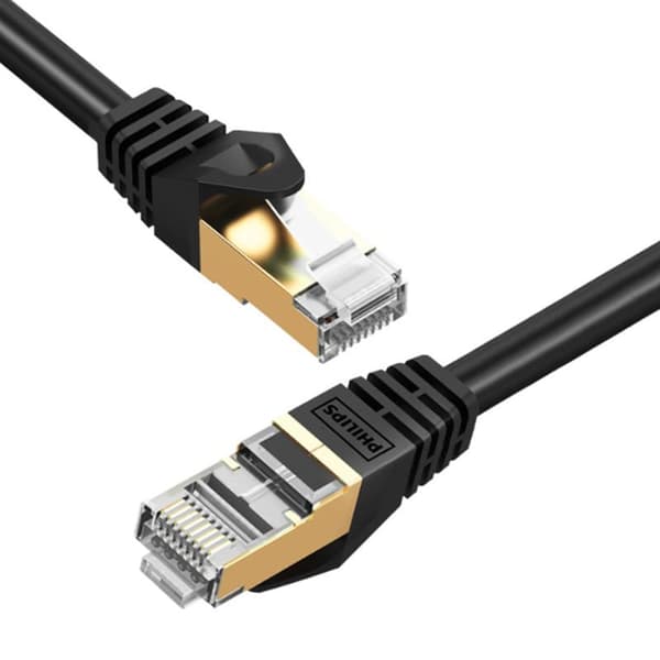 Philips Category 7 CAT7 puhdas kupari kullattu kaksinkertaisesti suojattu nopea verkkoliitäntäkaapeli 10 Gb verkkoliitäntäkaapeli 1 m