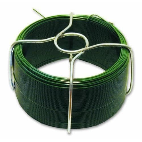 Plastbelagd ståltråd - Ej specificerad - L 30 m - Ø 1,4 mm - Grön - Utomhusbruk