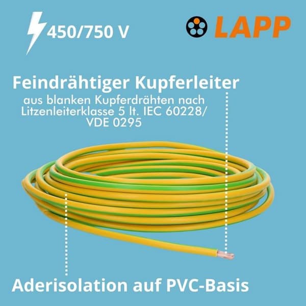 Kabel - tråd - mantel Lapp - 4520005