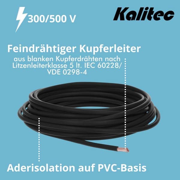 Elektriska ledningar - flätor - Kalitec ledare - 00010390-10