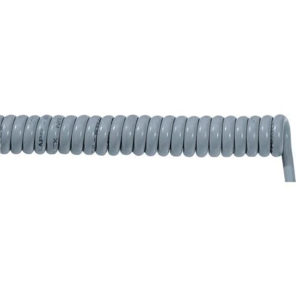 Spiralkabel - LAPP - UNITRONIC SPIRAL LiF2Y11Y - 500 mm/ 2000 mm - 2 x 0,14 mm² - Grå