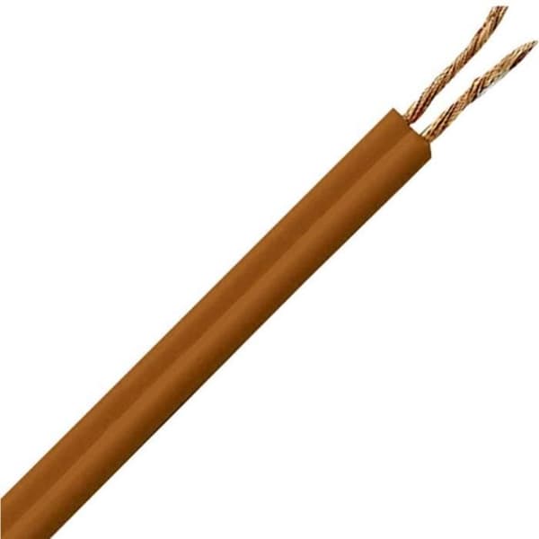 Kabeltråd - KOPP - A03VH-H - 2 x 0.75 mm² - Brun - 25 m