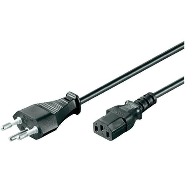 Goobay 93617 svart anslutningskabel 2 m - Swiss plug - C13 honsektor