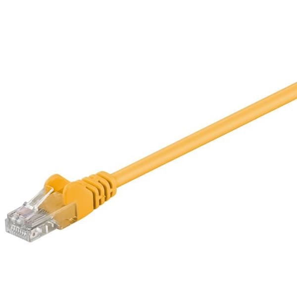 Nätverkskabel - GOOBAY - CAT 5-2500 UTP GELB 25M - Gul - 25 m - Crown - Multiconductor