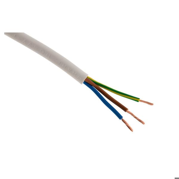 Elkabel H05VV-F 3G1,5mm² vit - 5m - Zenitech