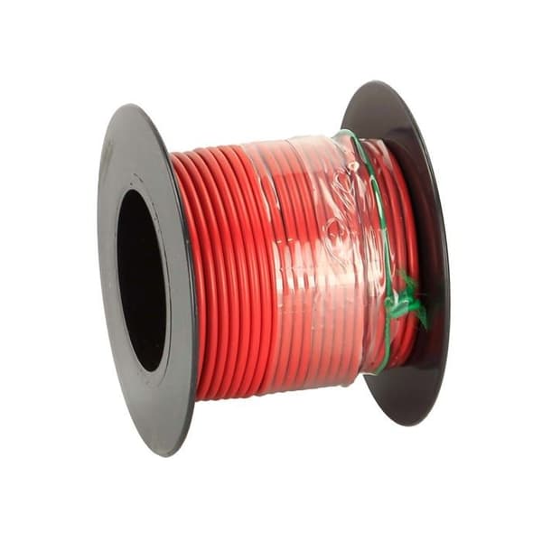 Strömkabel 1-5 mm² röd mini spole 10 m