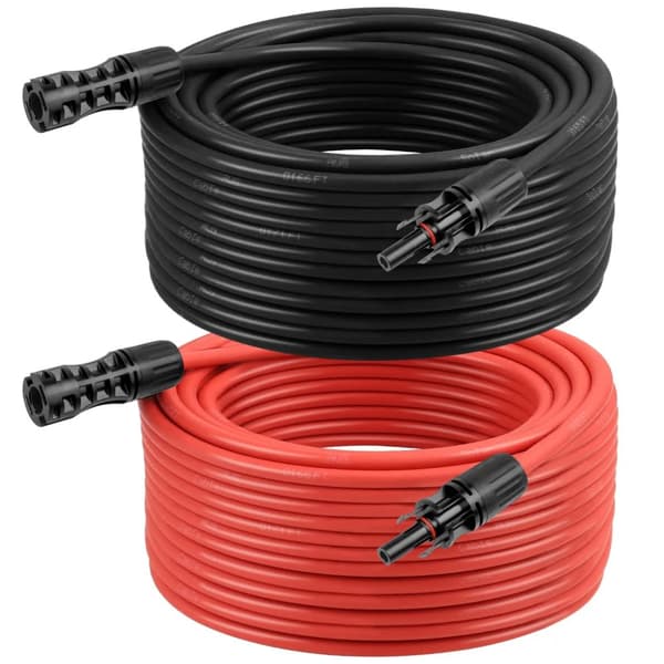 Solpanelkabel, Længdeindstillinger tilgængelige, Fleksibelt design,grøn, 30M, 10 AWG