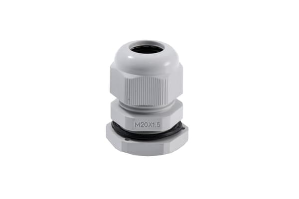 Metrisk pakdåse med møtrik M20 IP67 8-12mm grå Pawbol D.3080