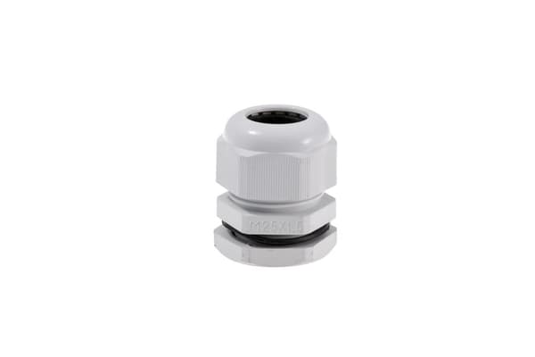 Metrisk pakdåse med møtrik M25 IP67 12-18mm grå Pawbol D.3081
