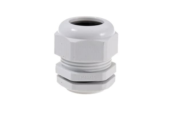 Metrinen läpivienti mutterilla M40 IP67 24-32mm harmaa Pawbol D.3083