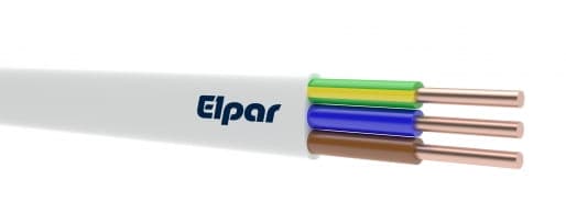 Fladt elektrisk kabel YDYp 5x2,5 450/750V Elpar 5901854413143
