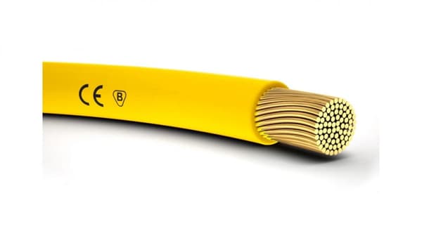 Installationskabel H05V-K (LgY) 0,75 gul /100m/
