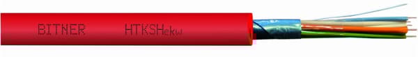 Brandsikkert telekommunikationskabel HTKS Hekw PH90 2x2x0,8 B10101 /tromle/