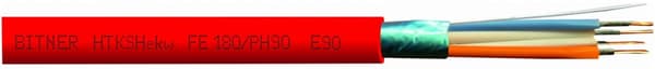 Brandsikkert telekommunikationskabel HTKS Hekw PH90 4x2x0,8 B10103 /tromle/