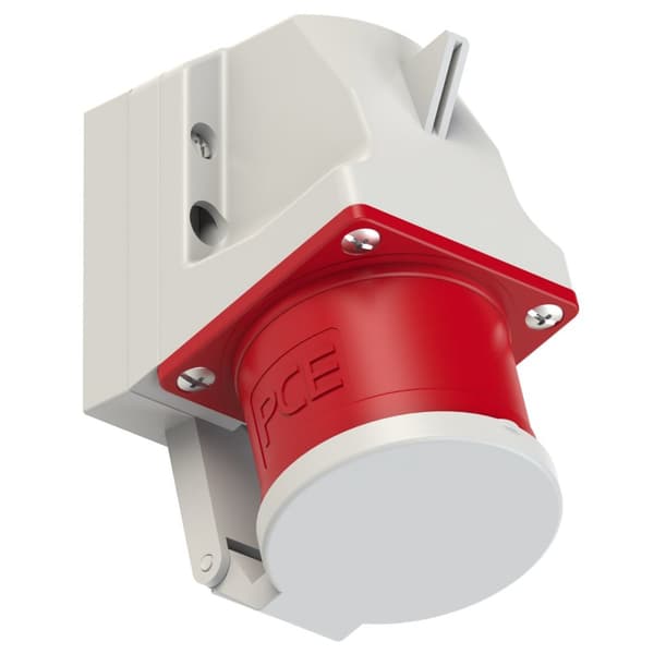 Mottagarkontakt (fast) med flik 32A 400V 3P+Z+N IP44