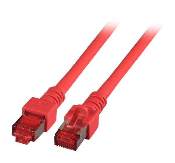 Patchkabel RJ45 S/FTP kat. 6 LSZH röd 2m