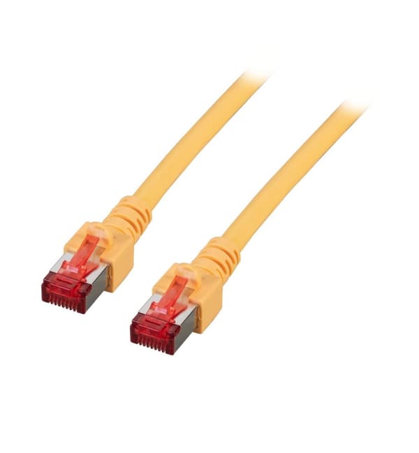 Patchkabel RJ45 S/FTP kat. 6 LSZH gul 1m