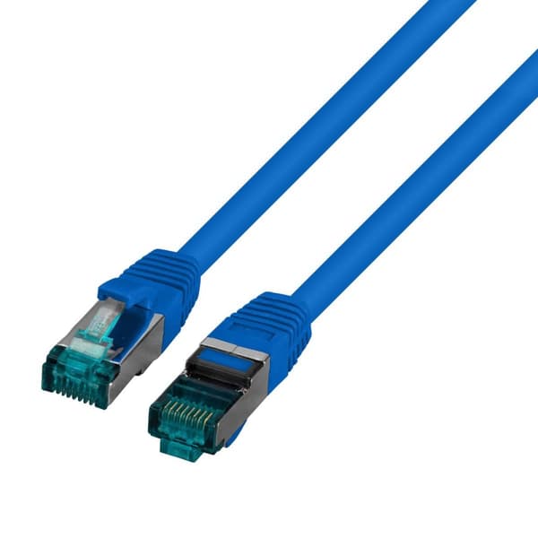 Patchkabel RJ45 S/FTP kat. 6A LSZH blå 3m