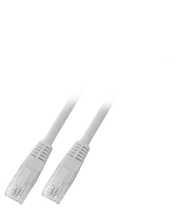 Patchkabel RJ45 U/UTP kat. 6 PVC CCA grå 0,5m