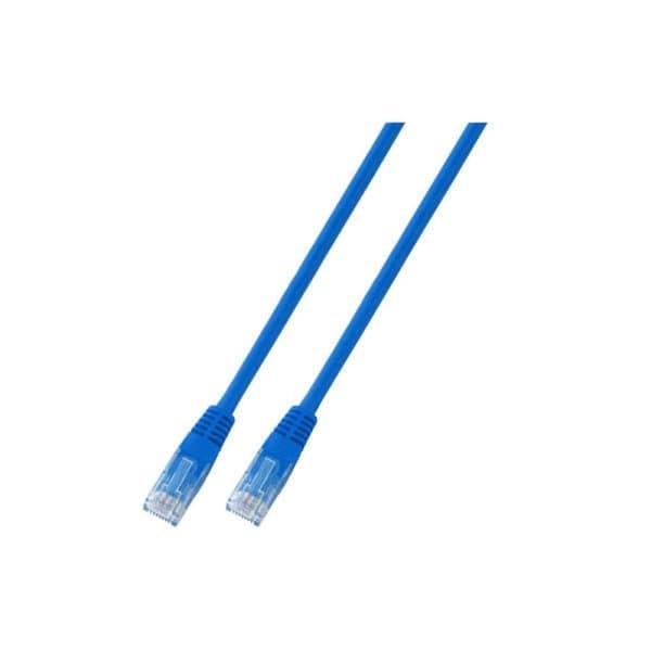 Patchkabel RJ45 U/UTP kat. 6 PVC CCA blå 1m