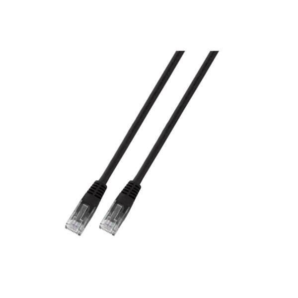Patchkabel RJ45 U/UTP kat. 5e PVC CCA svart 2m