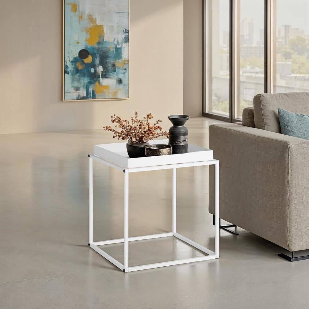 Sidobord Cambridge - vit