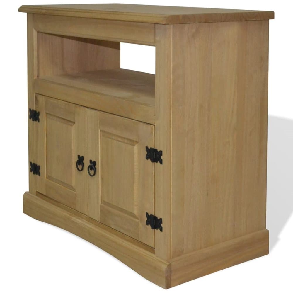 TV-bänk mexikansk Coronastil furu 80x43x78 cm
